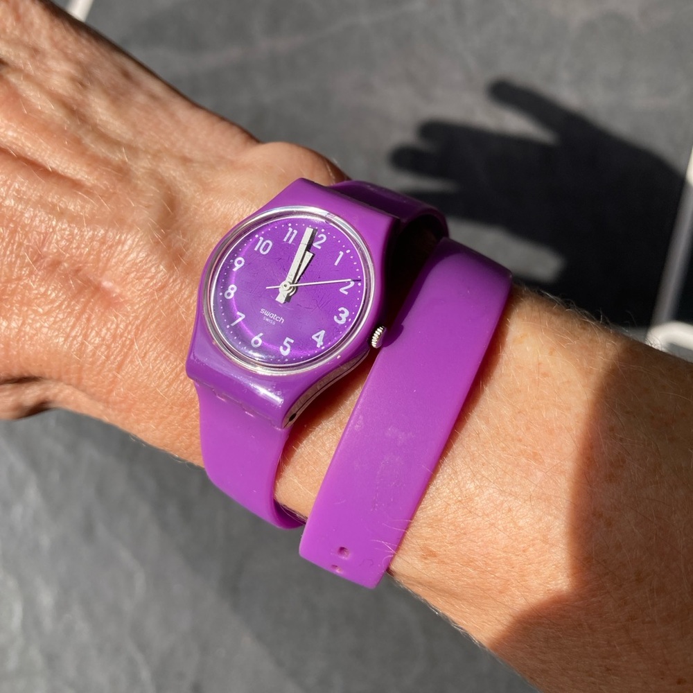 Swatch Purple Women's Watch